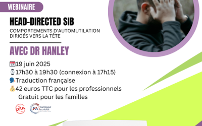 Participez à notre webinaire “Head-directed SIB : comportements d’automutilation dirigés vers la tête” – 19 juin 2025
