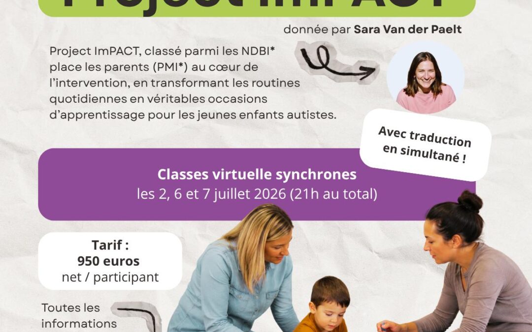 Nouveau ! Classe virtuelle “Formation avancée Project ImPACT” – Du 2 au 7 juillet 2026